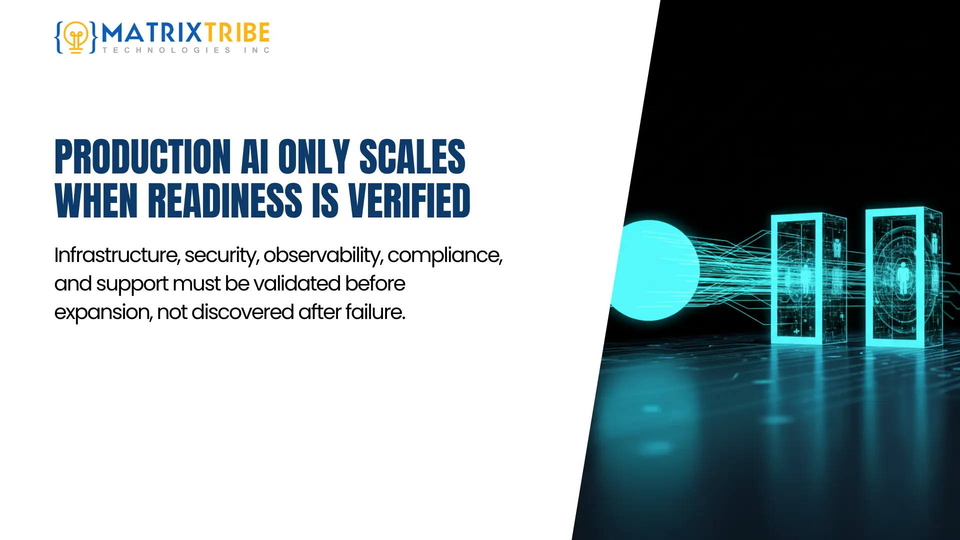 Production AI only scales when readiness is verified.