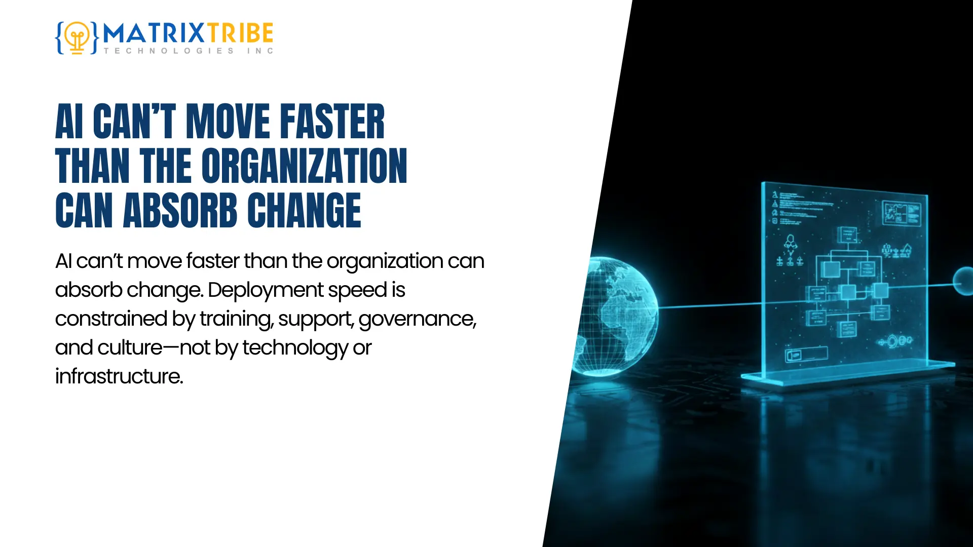 AI can’t move faster than the organization can absorb change