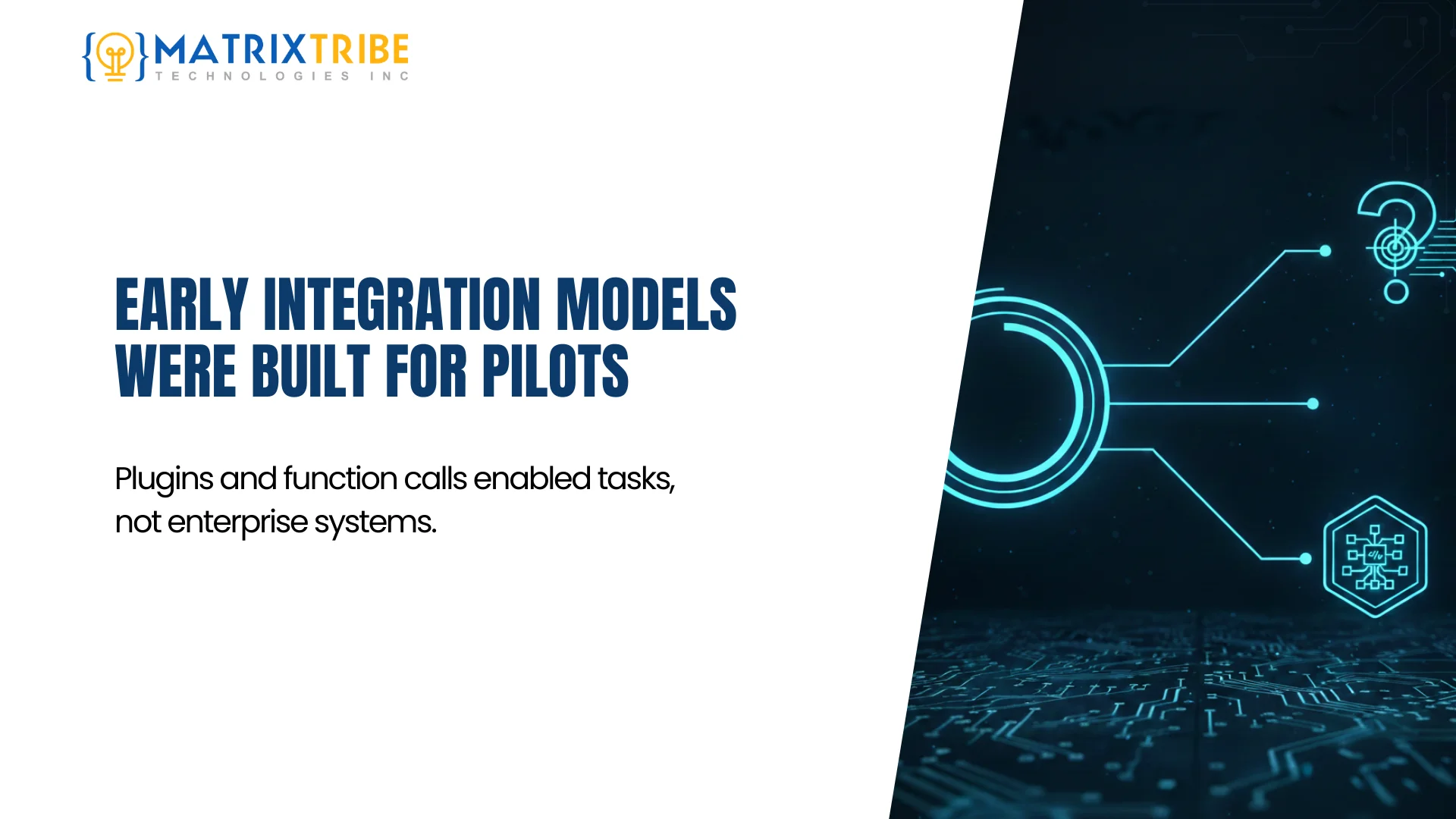 Early Integration Models Were Built for Pilots