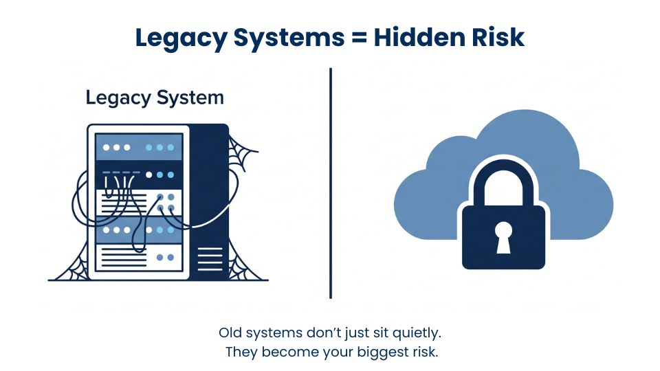 Legacy systems left unprotected leads to data breach