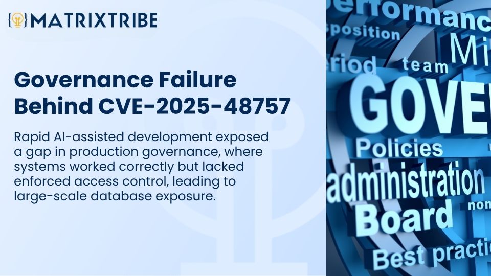The actual failure in lovable app was governance