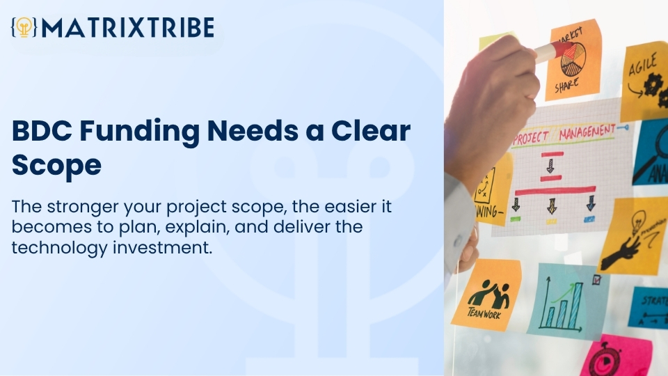 The stronger your project scope, the easier it becomes to plan, explain, and deliver the technology investment.