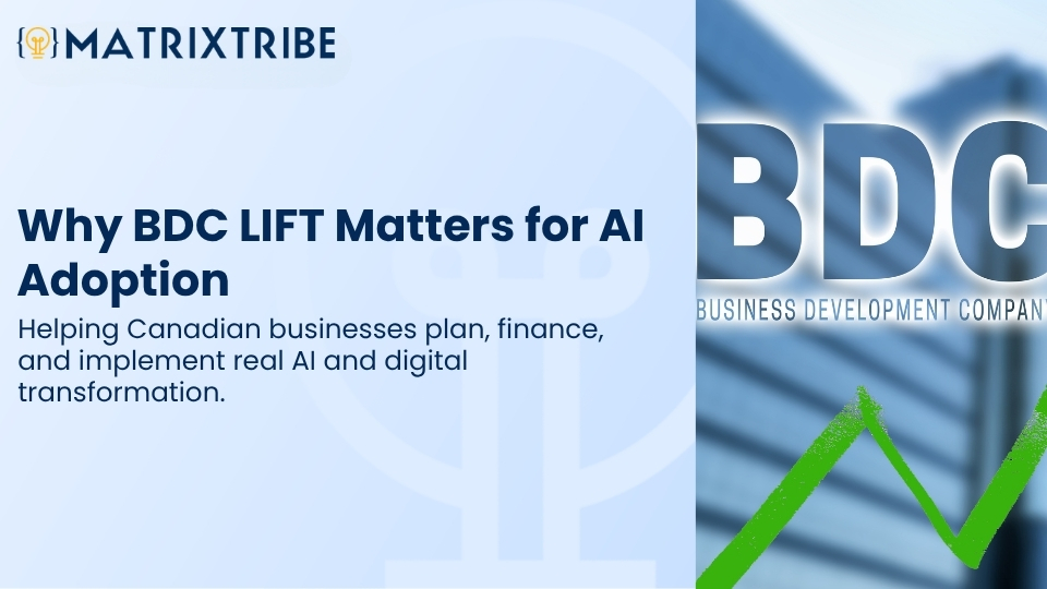 BDC LIFT is Helping Canadian businesses plan, finance, and implement real AI and digital transformation.