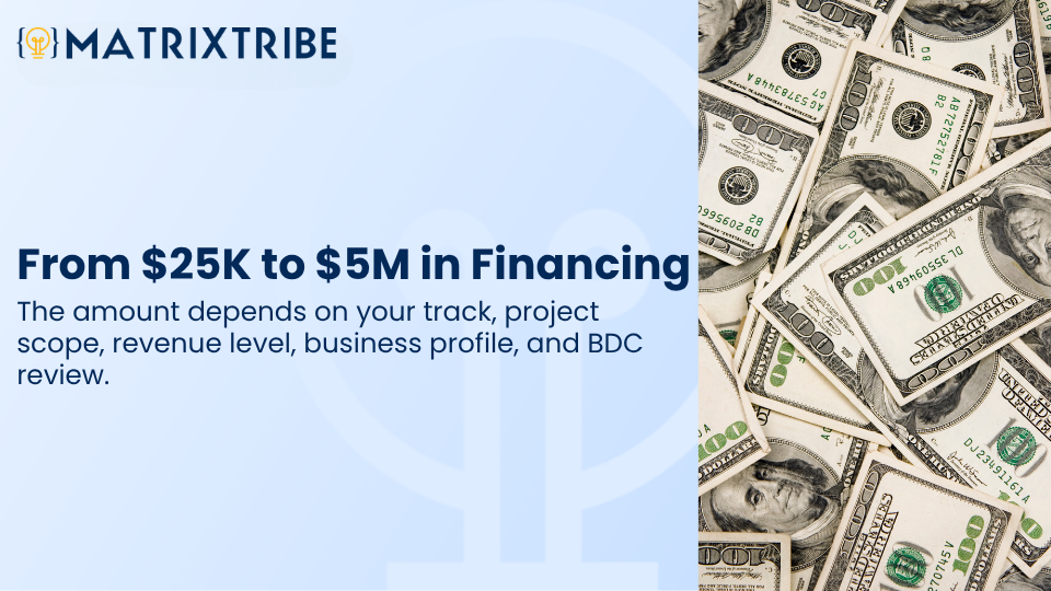 From $25K to $5M in Financing through BDC LIFT