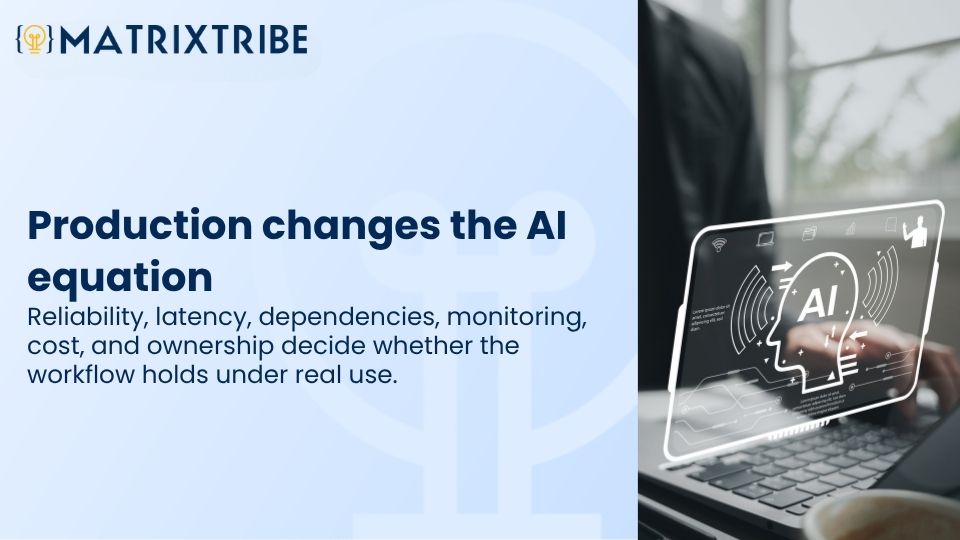 Production changes the AI equation